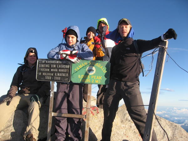 The summit of Mt. Kinabalu 