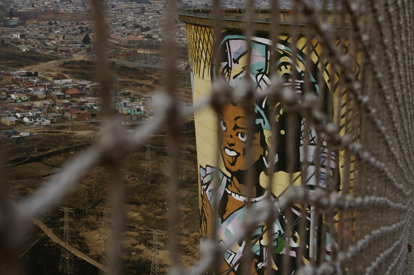 Soweto cooling towers mural