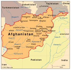 mapof afghan