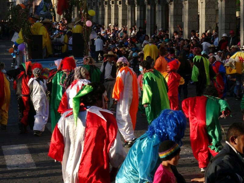 Some of the colour of the parade