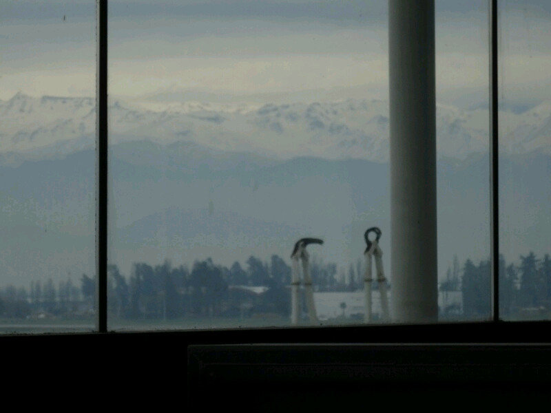 The Andes from the Santiago terminal