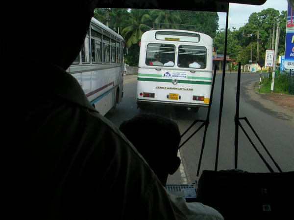 The journey from Colombo to Kandy. Definitely...'hairy'!