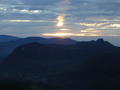 The sun trying to break through at Adam's Peak