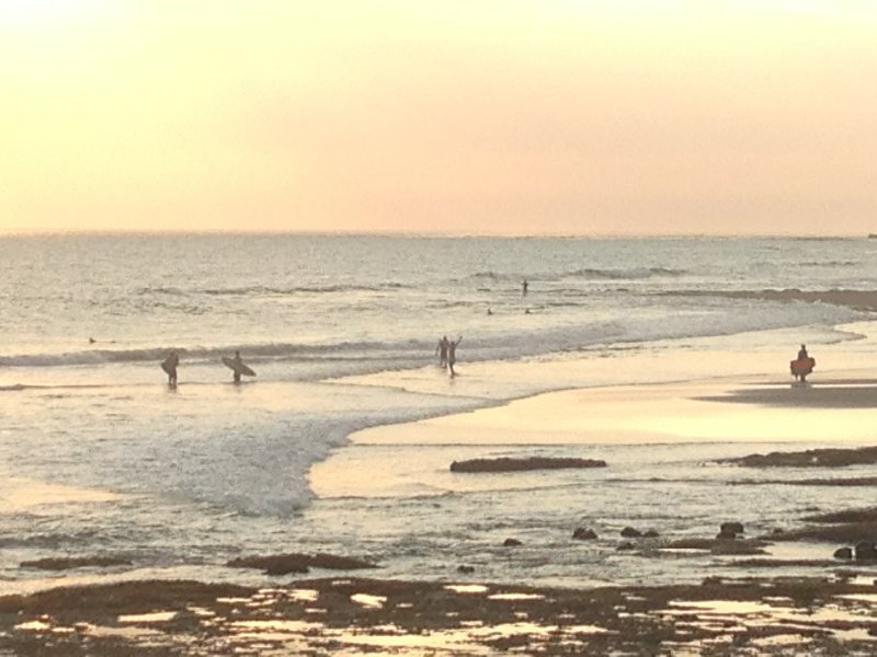 Surfers at Echo Beach