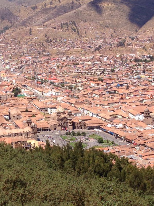 View of Cusco from Christo Blanco