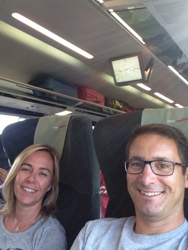Selfie on the train!