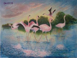 Pink Flamingos by Dean Olson