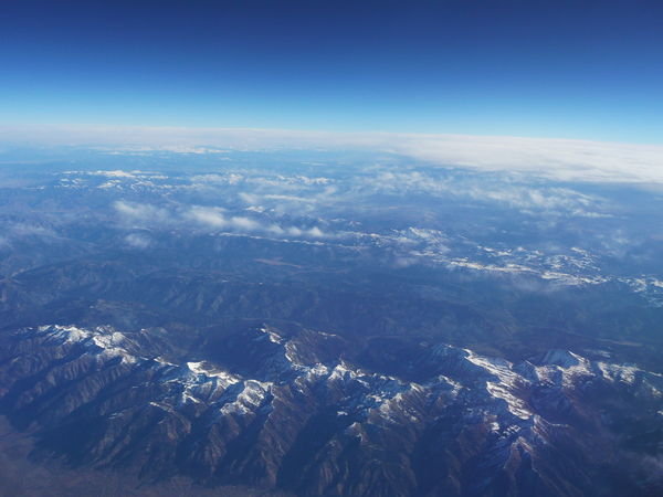 Rocky Mountains at 37,000 feet