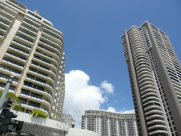 Tall buildings in downtown Honolulu