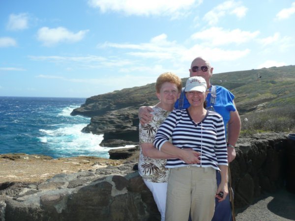 All of us at the Halona Blowhole.