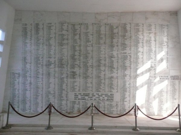 USS Arizona Memorial Wall of Honor