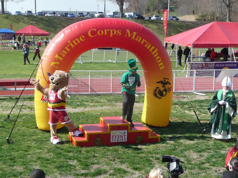 The Marine Corps Marathon Mascot