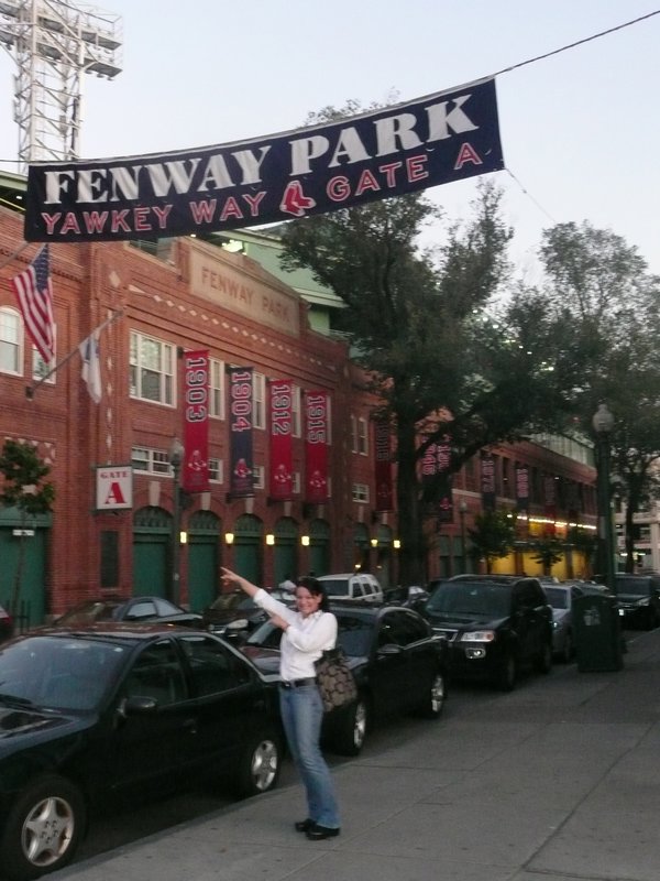 Me being goofy at Fenway Park