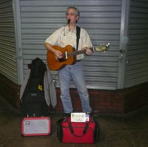Performer in the subway