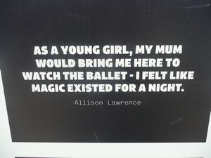 "As a young girl, my mom would bring me here to watch the ballet - I felt like magic existed for a night." A.Lawrence