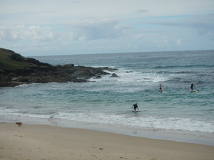 Surfers in Coffs Harbour
