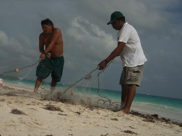 Fishermen at Tulum
