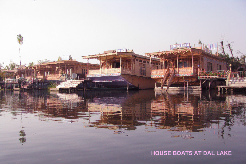 house boats at Dal Lake