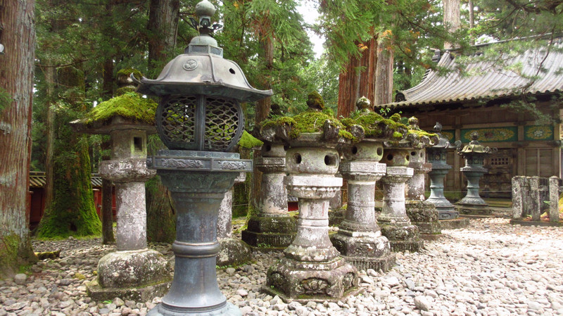 Bronze and Stone Lanterns