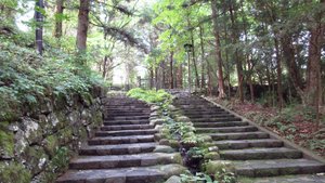 Path to the Rinnō-ji Temple