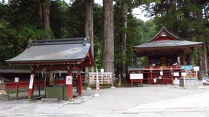 Temizuya (Ablution Pavilion) and Kaguraden (Sacred Dance Hall)