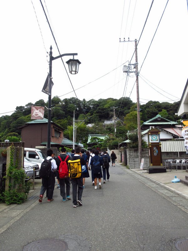 Students Going to the Hasedera Temple