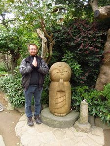 Me and the Statue of Nagomi Jizō