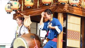 Taiko (Great Drum) on a Matsuri Yatai (Festival Float)