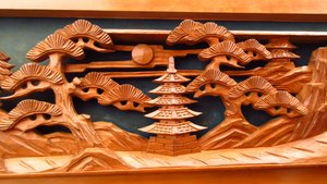 Intricate Carving on a Matsuri Yatai (Festival Float)