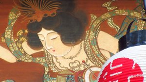 Painting on a Matsuri Yatai (Festival Float)
