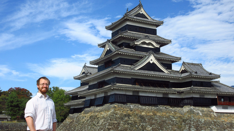 Me in Front of the Tenshu (Main Keep)