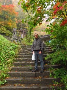 Me on the Stairs Leading to the Kuzuryû Shrine