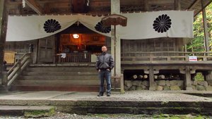Me in Front of the Hôkôsha (Lower Shrine)