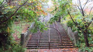 Stairs Leading up to the Statue of Sekai Heiwa Kannon