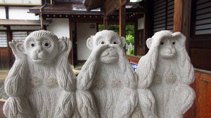 Sculpture of the Three Wise Monkeys