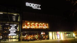 Sopot Centrum at Night