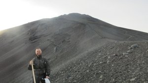 Me in front of the Peak of Mount Fuji