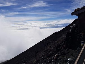 Clouds around Mount Fuji