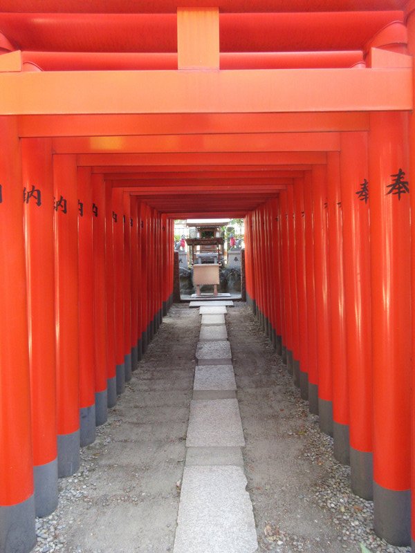 Torii (Shrine Gates) at the Hakumai Inari Shrine