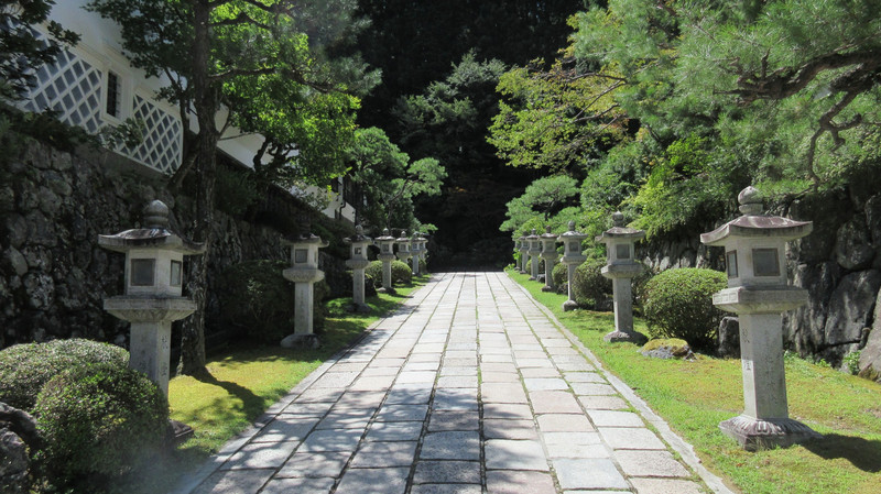 Path Lined with Stone Lanterns