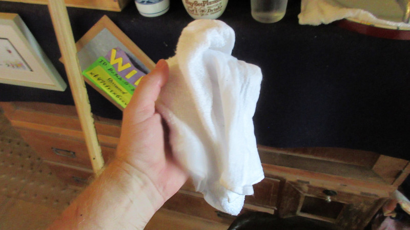 Wet Towel after Wiping My Face