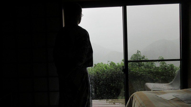 Looking out at the Typhoon