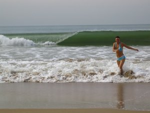 Chased by a Wave