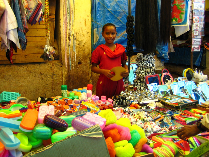 Young Entrepreneur at the Market