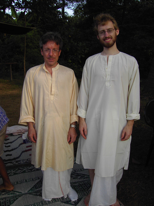 Anders and Me in Traditional Indian Clothes