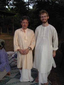 Anders and Me in Traditional Indian Clothes