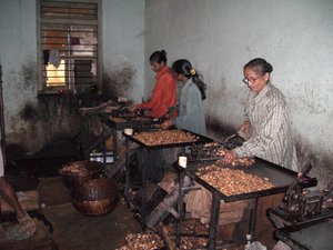 Ladies Washing the Cashew Nuts
