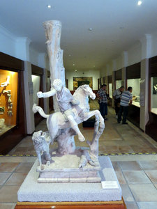 Roman Statue of a Boar Hunt