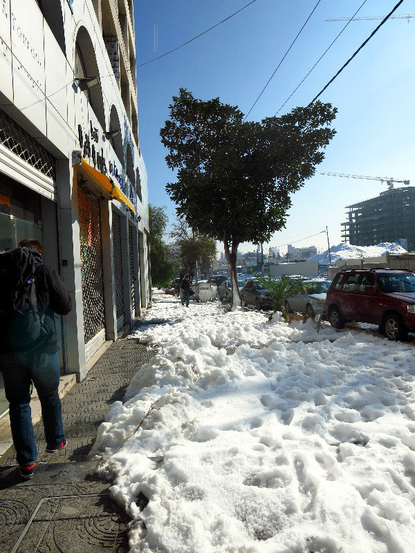 Snow in Amman