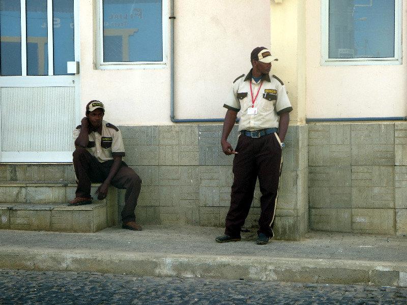 Guards at the City Hall
